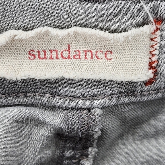 Sundance Women's Light Gray Embroidered Skinny Jean - Picture 3 of 4